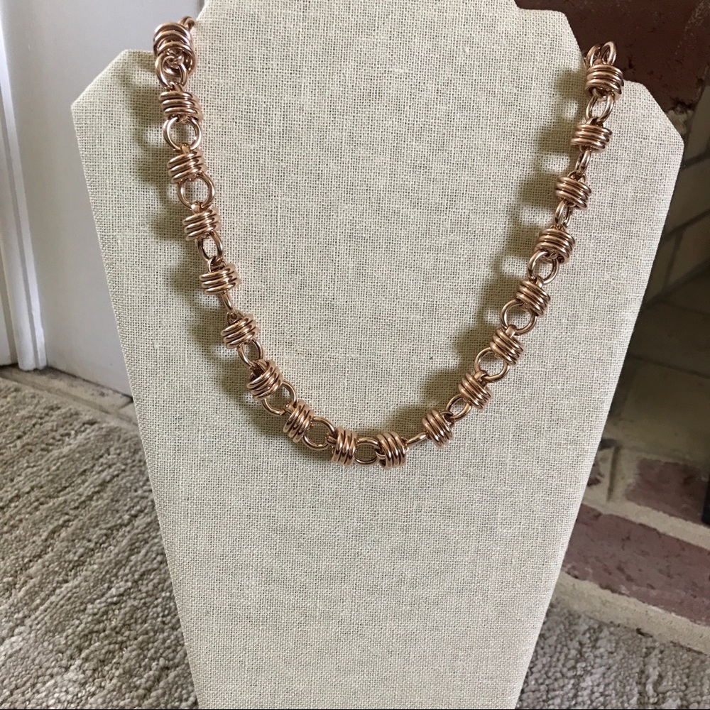 NWOT Bronzo Italia bold link necklace